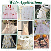 Flower Pattern Polyester Lace Fabic DIY-WH0061-021B-5