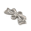 Non-Tarnish 304 Stainless Steel Bowknot Links Connector Charms STAS-N103-97P-2