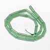 Natural Green Aventurine Column Beads Strands G-F247-06A-2