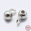 925 Sterling Silver Tube Bails X-STER-K167-047A-S-1