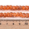 Luminous Handmade Gold Foil Glass Beads Strands FOIL-N029-02A-08-5