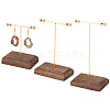 3 Sets 3 Sizes Iron Earring Display Stand Set EDIS-WH0024-10G-1