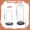 Arch Glass Dome Cover ODIS-WH0030-242A-2