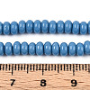 Opaque Spray Painted Glass Beads GLAA-ZX008-4mm-18V-4