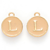 Golden Plated Alloy Enamel Charms ENAM-S118-06L-1