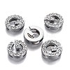 Alloy Letter Slide Charms RB-F034-01G-P-RS-3