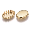 201 Stainless Steel Cabochon Settings STAS-P249-10B-G-2