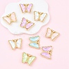 10Pcs Alloy Glass Pendants GLAA-YW0005-19-2
