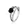 Alloy & Acrylic Finger Rings FS-WG9572E-03-1