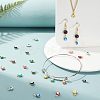 40Pcs 10 Colors Real 18K Gold Plated Plated Brass Enamel Beads KK-NB0001-45-6