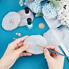 Resin Imitation Agate Coasters for Drinks MRMJ-CA0001-33-3