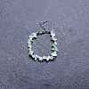 Natural Flower Amazonite Chip Beaded Bracelets for Women IW6789-28-1