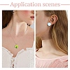 15Pcs Half Round with Tree Pattern Glass Flatback Cabochons for DIY Projects GGLA-YW0001-20-6