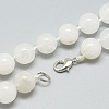 Natural Quartz Crystal Beaded Necklaces NJEW-S405-07-2