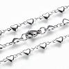 Non-Tarnish 304 Stainless Steel Chain Necklaces STAS-P164-21P-2