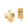 Brass Textured Beads KK-Z092-01B-G-2
