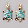 Alloy Enamel Pendants FIND-CJC0027-01G-08-1