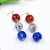 Resin Dangle Earrings PW-WG42A90-01-4