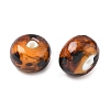 Handmade Gold Sand Lampwork Beads Strands X-LAMP-Q045-08A-04-3