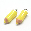 Resin Pendants X-RESI-T010-02G-1