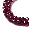 Electroplate Transparent Glass Beads Strands EGLA-A035-T3mm-A02-3