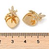 Brass Micro Pave Cubic Zirconia Pendant Cabochon Settings KK-D061-02G-3