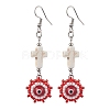 Glass Seed Beads Dangle Earrings EJEW-MZ00219-3