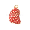 Brass Enamel Pendants KK-B148-01G-01-1