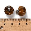 Natural Mixed Gemstone Pumpkin Charms G-K338-27P-4