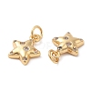 Rack Plating Brass Micro Pave Clear Cubic Zirconia Charms X-KK-I706-17G-2