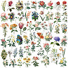 PVC Self-Adhesive Floral Stickers WG18010-01-1