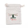 Christmas Cotton Cloth Storage Pouches LS-ABAG-M004-02F-1