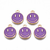 Alloy Enamel Charms ENAM-S121-165D-RS-1