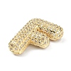 Rack Plating Brass Micro Pave Cubic Zirconia Pendants KK-Q790-01F-G-2