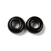 Natural Black Obsidian European Beads X-G-G740-14x8mm-34-2