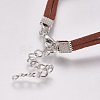 Faux Suede Bracelet Making MAK-WH0007-01E-2