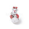 Christmas Theme Alloy Enamel European Beads MPDL-Q213-12AS-2