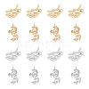 DICOSMETIC 16Pcs 2 Style 201 Stainless Steel Pendants and Filigree Joiners STAS-DC0001-55-1