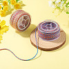 2 Rolls 2 Colors 11M Braided Nylon Chinese Knot Cord WCOR-TA0001-02A-4