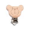 Beech Wood Pacifier Clip AJEW-M015-01B-1