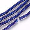Electroplate Non-magnetic Synthetic Hematite Beads Spacers Strands G-Q486-73-3