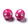 Chunky Bubblegum Opaque Acrylic Round Beads X-SACR-S146-24mm-07-2