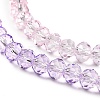 Transparent Painted Glass Beads Strands DGLA-A034-T6mm-A05-3