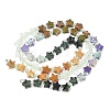 5 Styles Synthetic Imperial Jasper & Natural Topaz Jade & Quartz Crystal & Unakite & Kambaba Jasper Beads Strands G-D095-A01-4