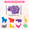 300G 2 Styles Plastic Beads FIND-SP0002-62-2