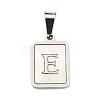 Vacuum Plating 304 Stainless Steel Pave Natural White Shell Pendants STAS-S130-03P-E-1