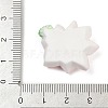 Opaque Resin Flowers Cabochons RESI-R463-02B-3