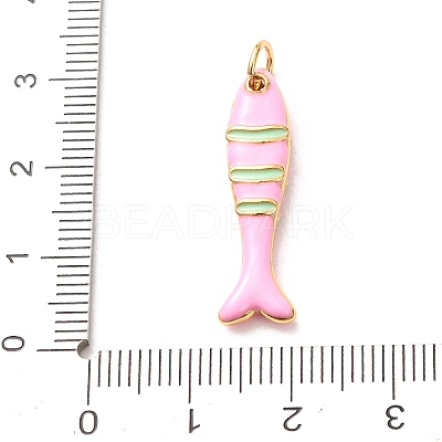Brass with Enamel Pendants KK-CBA2F11-03G-02-1