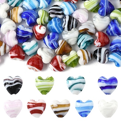 Handmade Lampwork Beads Strands LAMP-YW0002-02A-1