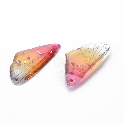 Transparent Resin Pendants RESI-Q216-001F-1